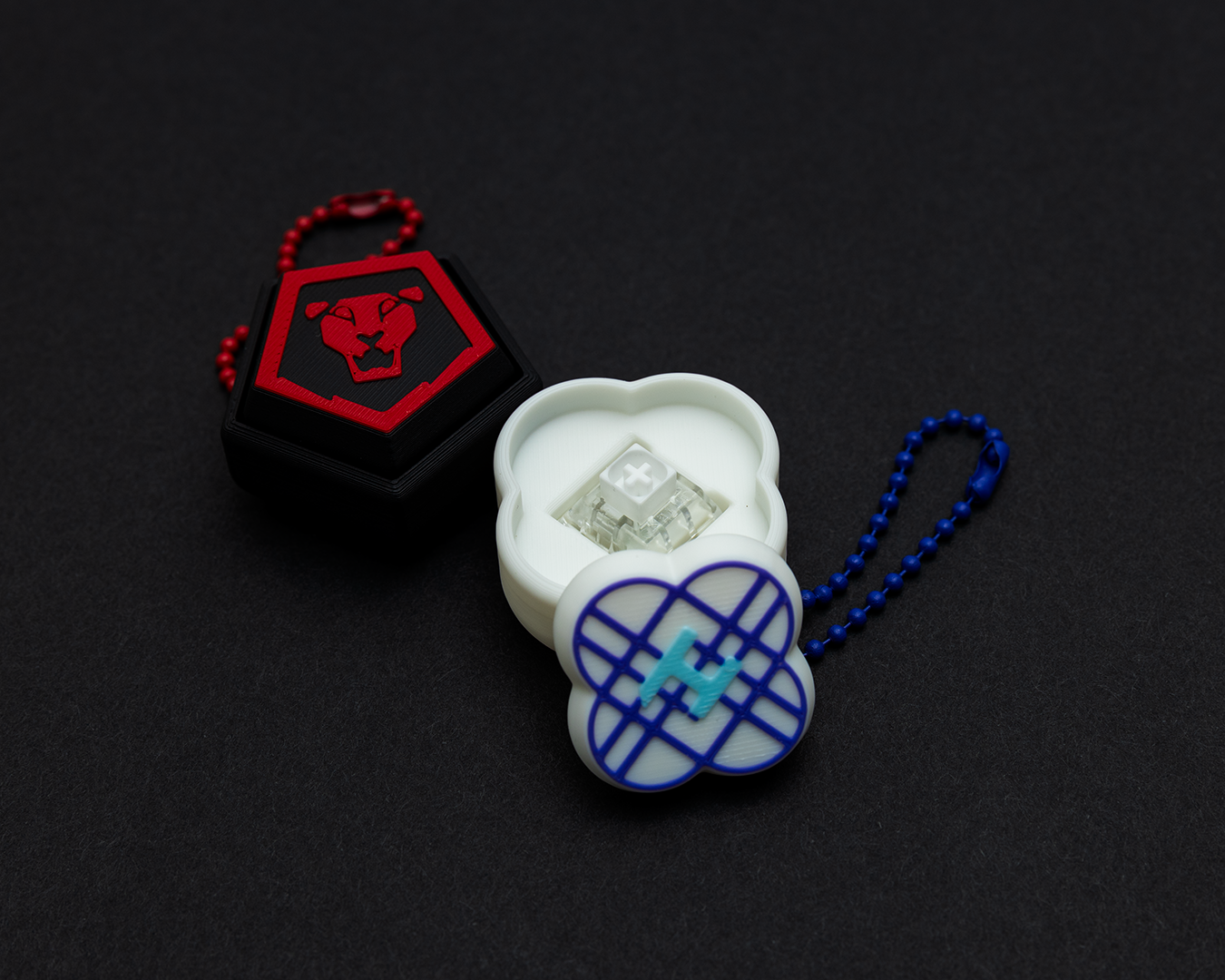 K-Pop Demon Hunters Inspired Fidget Clickers Keychain (Hunter/X & Saja Boys Concert Light Stick Design) | MX Switch Fidget Toy | Gift