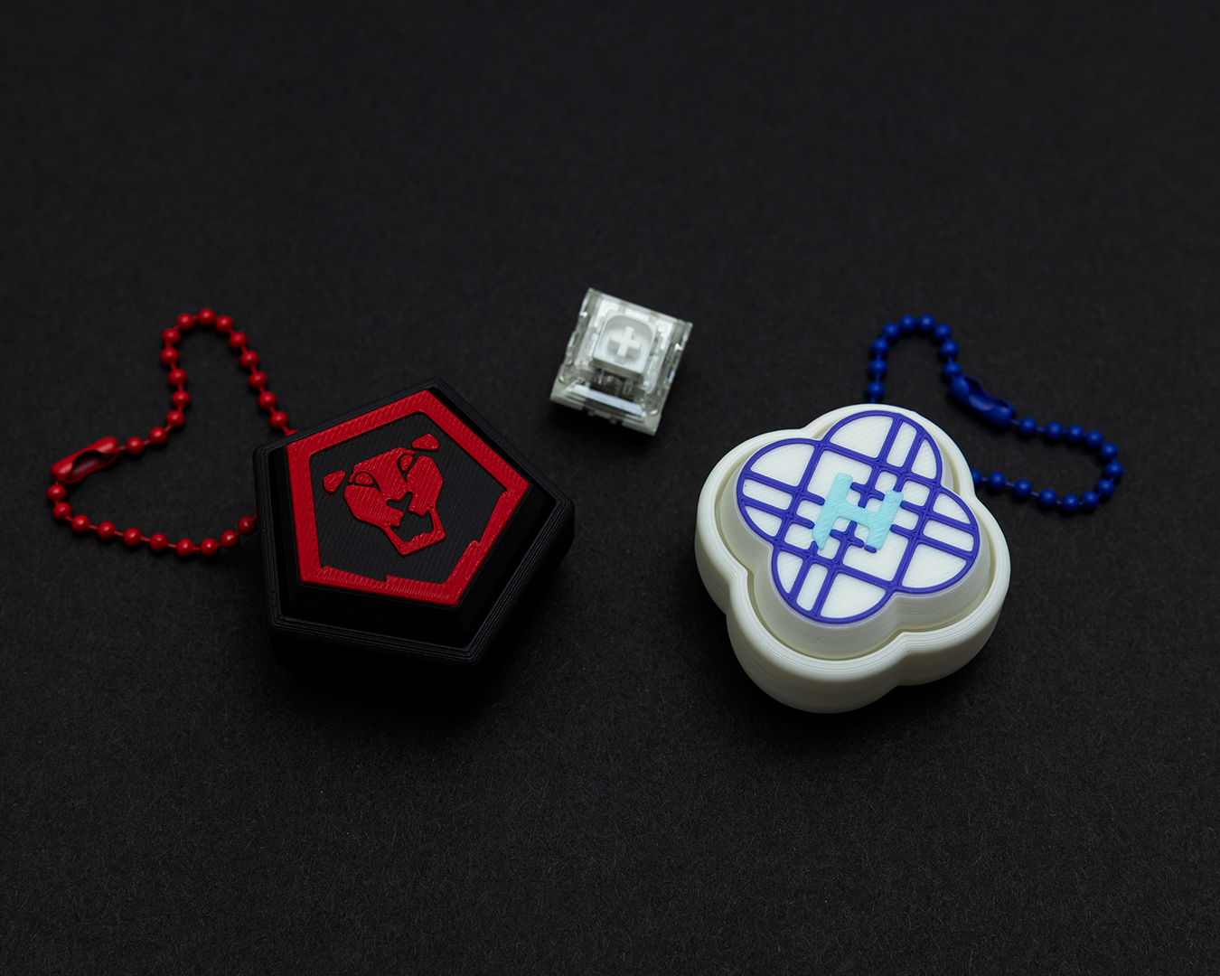 K-Pop Demon Hunters Inspired Fidget Clickers Keychain (Hunter/X & Saja Boys Concert Light Stick Design) | MX Switch Fidget Toy | Gift